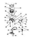 Motor, mtg brkt, belt, pump & idler assy