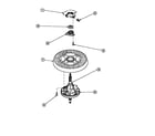 Amana LW8303W2-PLW8303W2 transmission assy and balance ring diagram