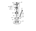 Amana LW8303W2-PLW8303W2 brg hsg/brake pulley & pivot dome diagram
