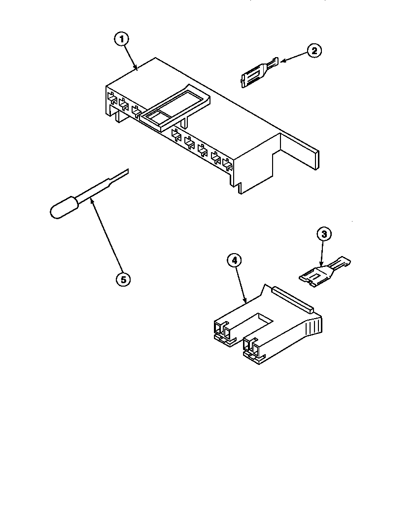 MIXING VALVE & MOTOR CONN BLOCKS, TERM