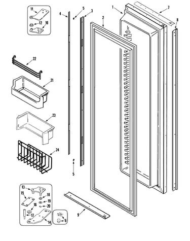 Freezer door
