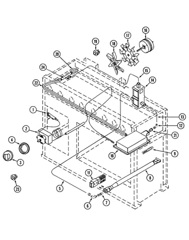 27" oven controls