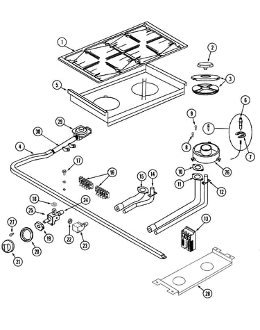 Top assembly & controls