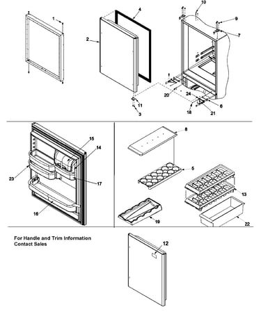 Refrigerator door