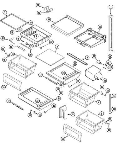 Shelves & accessories