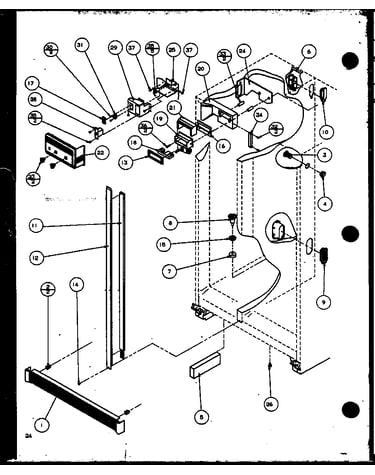 Ref/fz controls and cabinet parts