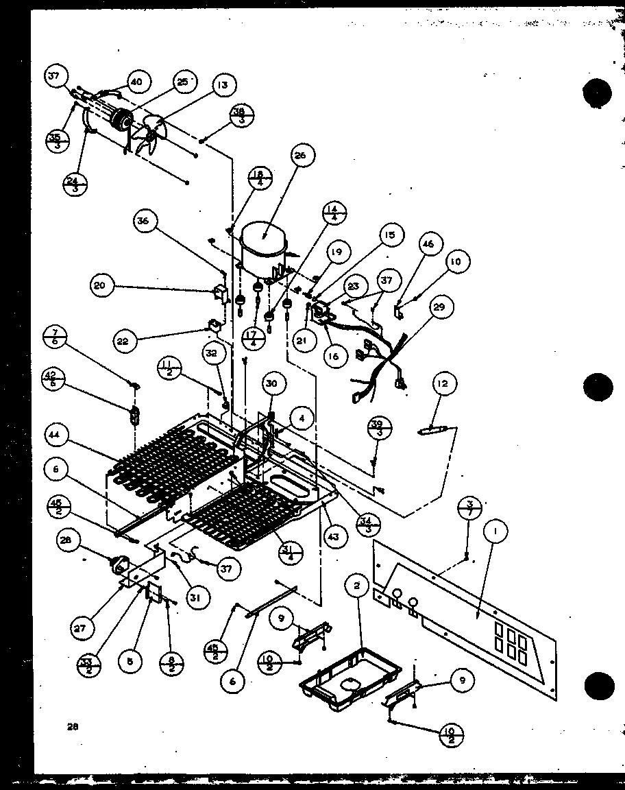 Machine compartment - pan comp