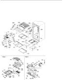 Interior cabinet and drain block assy