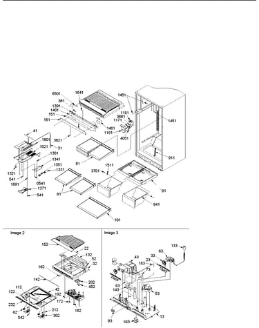 Interior cabinet and drain block assy