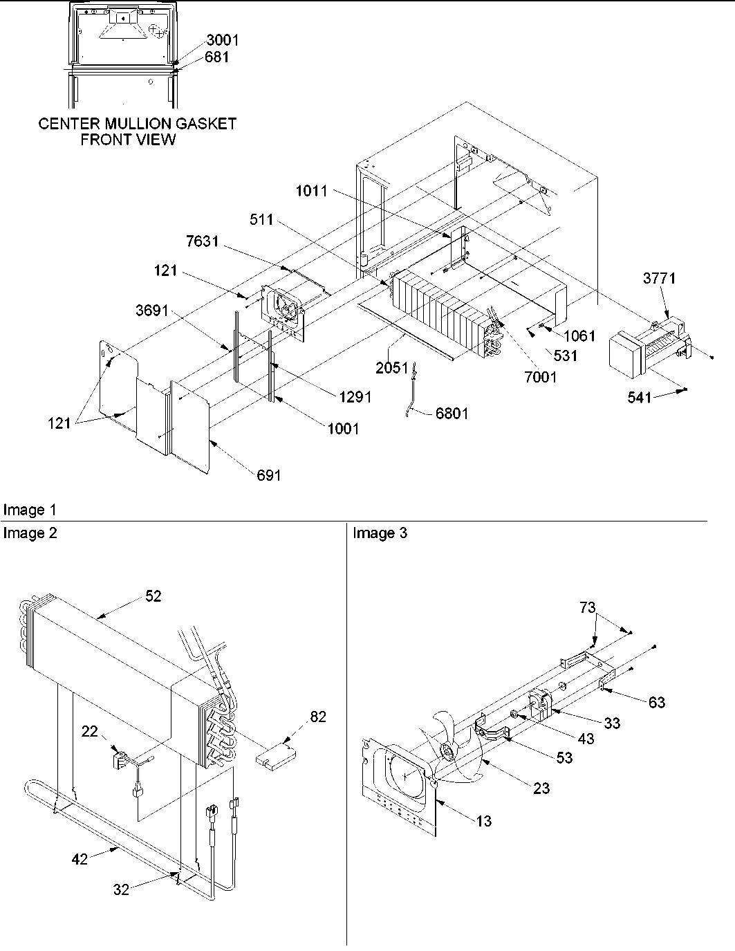 EVAPORATOR AND FAN MOTOR ASSY