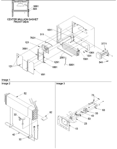 Evaporator and fan motor assy