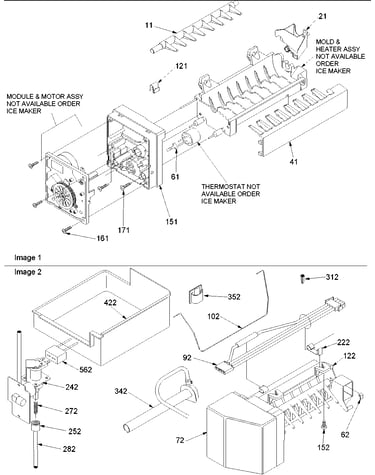 Ice maker assy parts