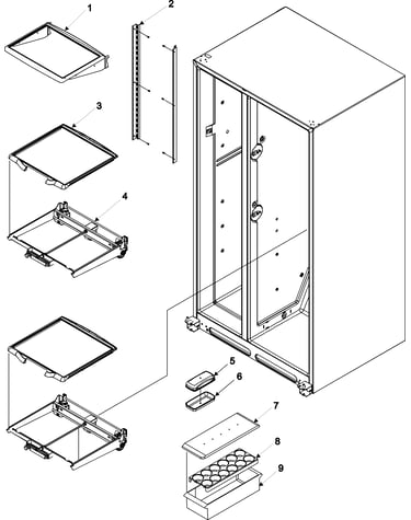 Adj ref shelf