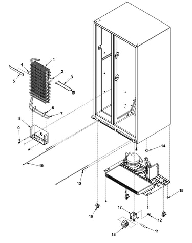 Evaporator assy and rollers