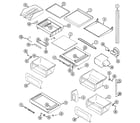 Maytag GS2517PXDW shelves & accessories diagram