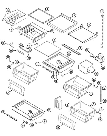 Shelves & accessories