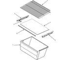 Maytag MTB1502ARW shelves & accessories diagram