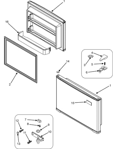 Freezer door