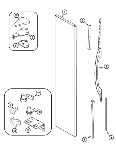 Freezer outer door (gs2126padw rev 20)