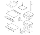 Maytag GS2125SEEW shelves & accessories diagram