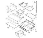 Maytag GT7281PIEW shelves & accessories diagram