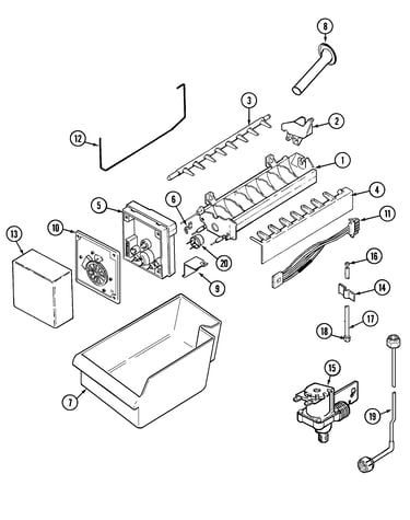 Optional ice maker kit-uki1000agx
