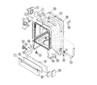 Jenn-Air JDB6510AWP outer tub diagram