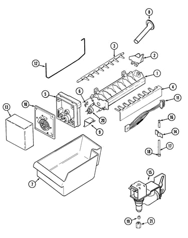 Optional ice maker kit-uki1000agx