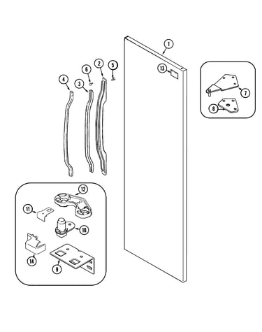 Fresh food outer door