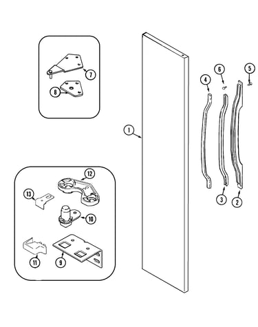 Freezer outer door