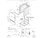 Amana ALW540RMC-PALW540RMC0 base, cabinet, front and special tools diagram