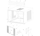 Haier AAC121STA-PAAC121STA0 outer case assembly diagram