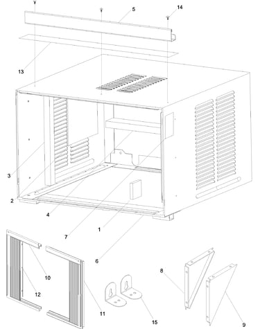 Outer case assembly
