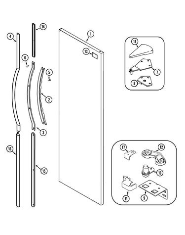Fresh food outer door