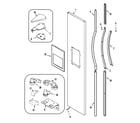 Maytag GS2126CEDB freezer outer door diagram