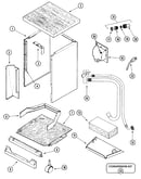 Cabinet & faucet coupler assy.