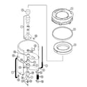 Maytag LAT2600AAE tub diagram