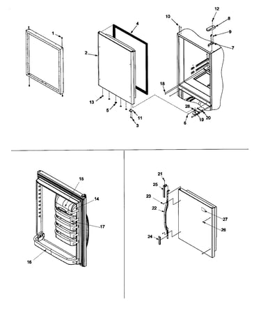 Refrigerator door