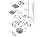 Jenn-Air JS42PPFXDA shelves & accessories (freezer) diagram