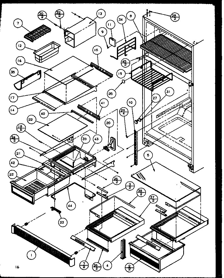 Cabinet shelving (white