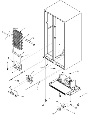 Evaporator assy and rollers