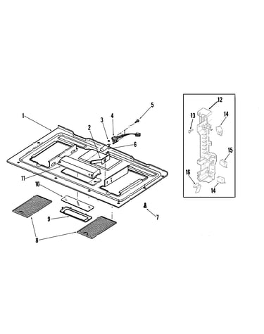 Base/latch board assembly