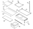 Maytag GT2482NKCW shelves & accessories diagram