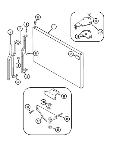 Freezer outer door
