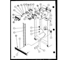 Amana 36538-P1121904WL ref; fz controls and cabinet parts diagram