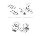 Amana XRBS209BSR-PXRBS209BSR0 refrigerator shelving diagram