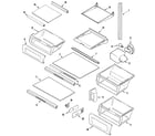 Maytag MSD2735GRQ shelves & accessories diagram