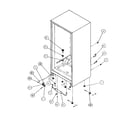 Amana BX20QW-P1125510WW cabinet bottom and back diagram