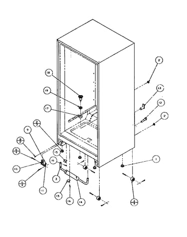 Cabinet bottom and back