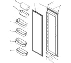 Maytag PSD267LHES refrigerator door (series 10) diagram